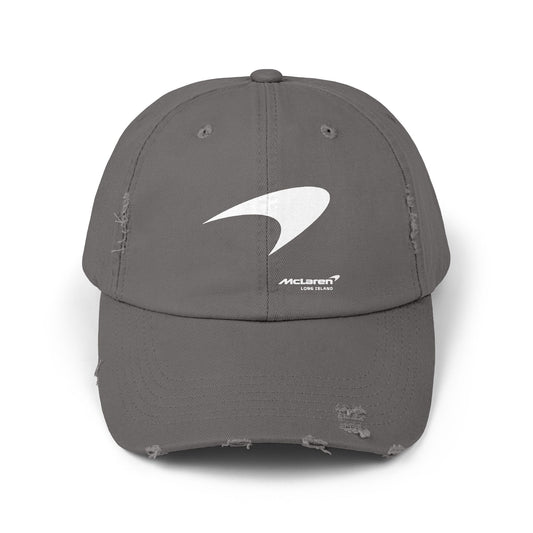 McLaren Long Island / Speedmark Unisex Distressed Cap / G/W