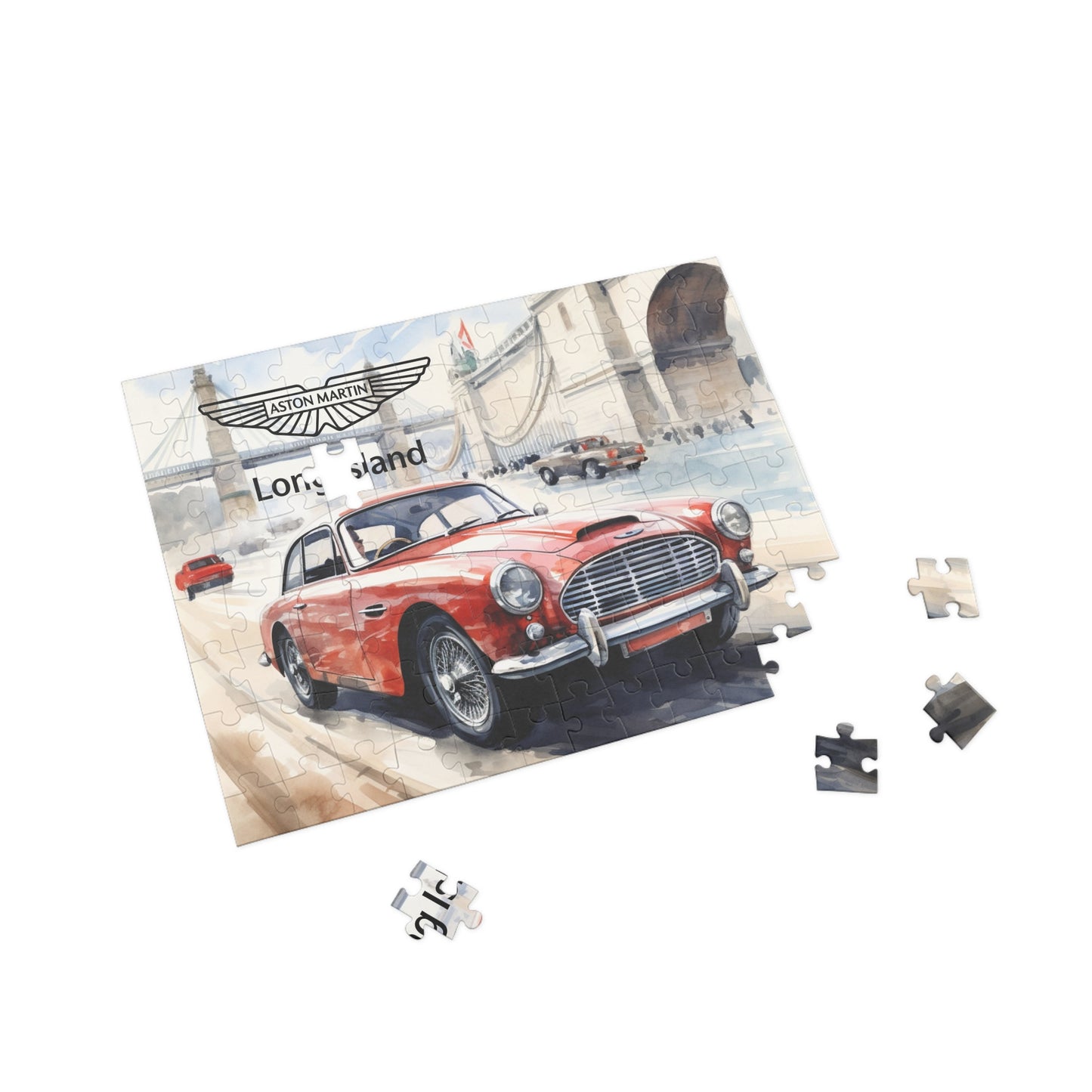 Aston Martin Long Island DB2 Inspired Puzzle - 96, 252, 500, 1000-Piece Options - Perfect Gift for Car Lovers & Puzzle Enthusiasts