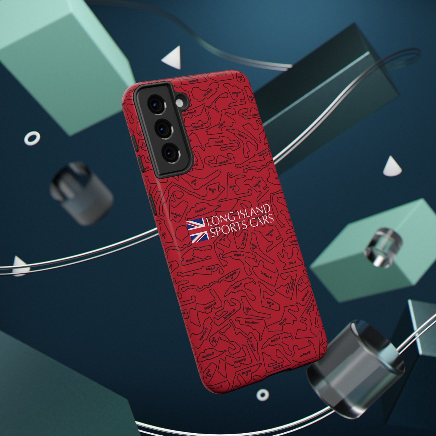 Long Island Sports Cars F1 race Track Inspired Impact-Resistant Phone Case