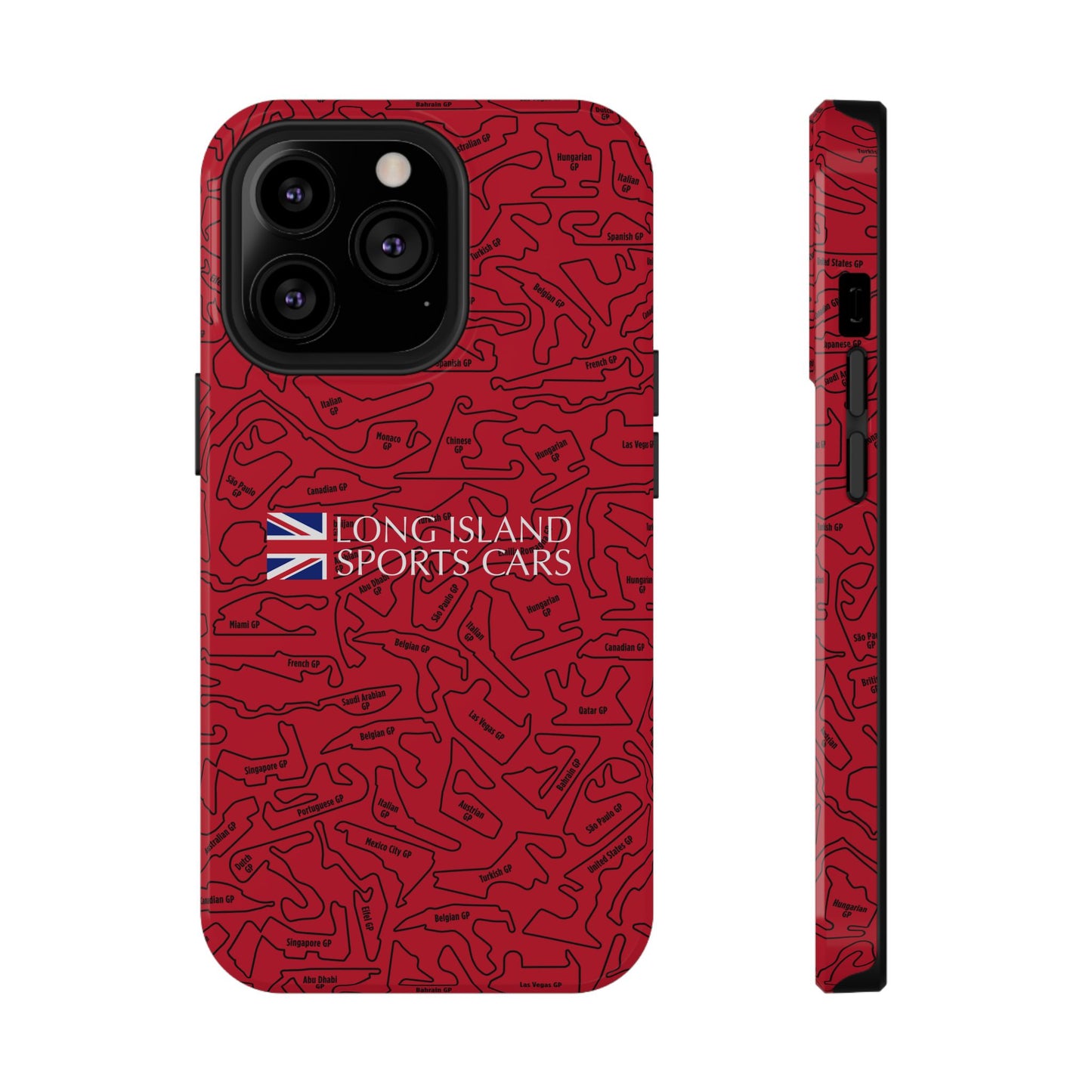 Long Island Sports Cars F1 race Track Inspired Impact-Resistant Phone Case