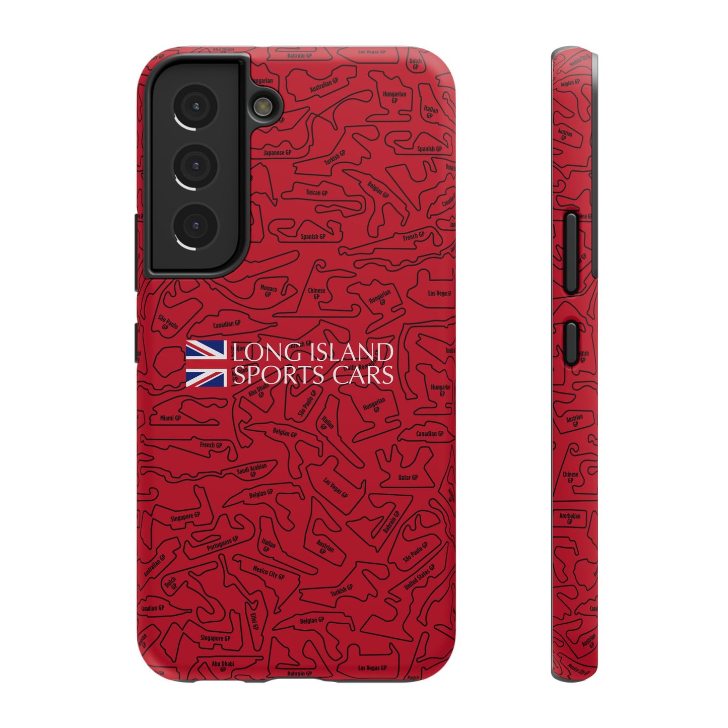 Long Island Sports Cars F1 race Track Inspired Impact-Resistant Phone Case