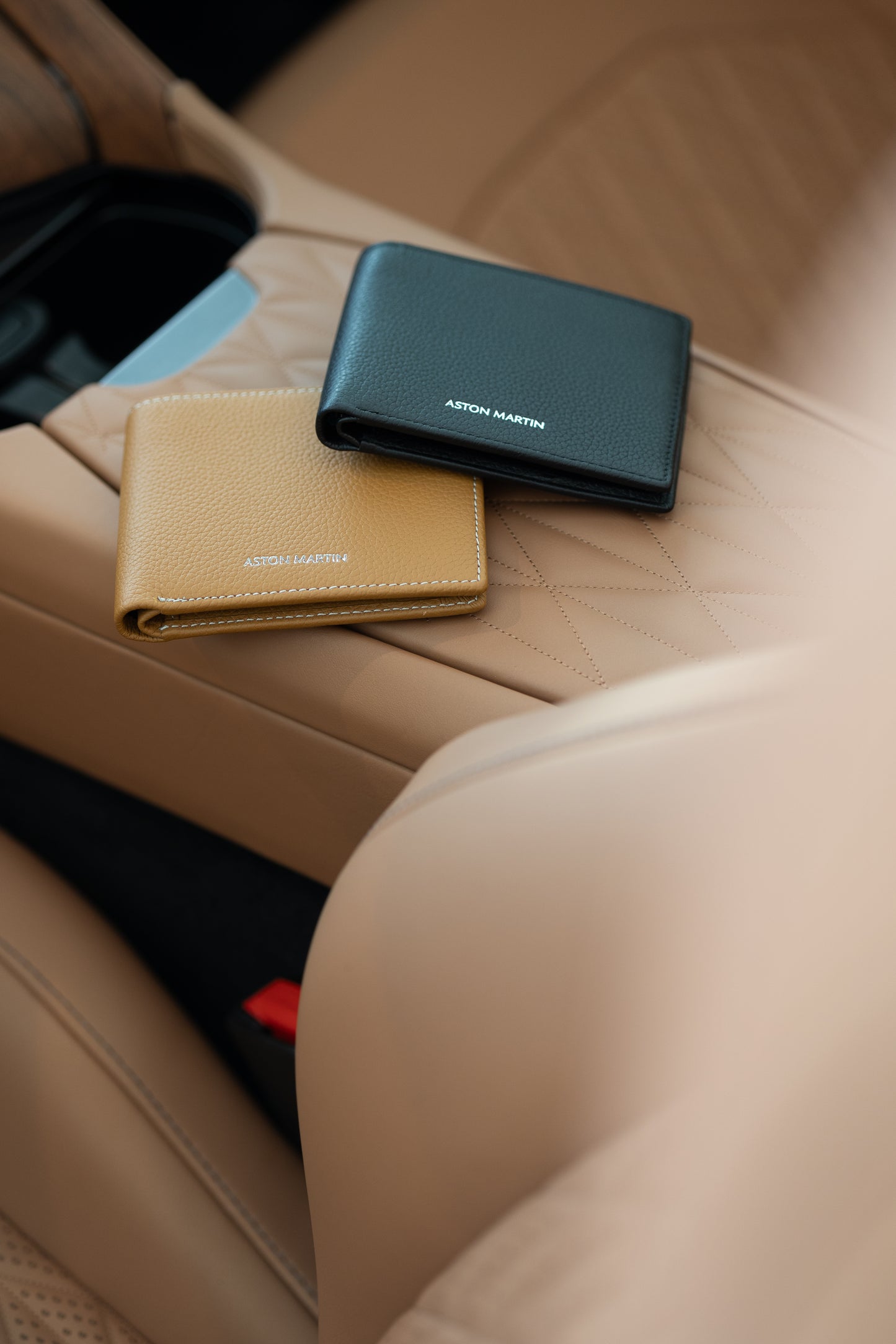 Aston Martin Bi-Fold Wallet in Classic Black color.