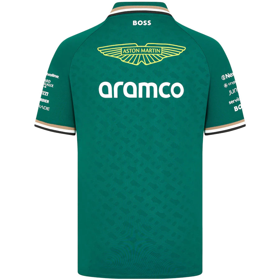 Aston Martin Racing F1 2024 Team Polo Shirt Green
