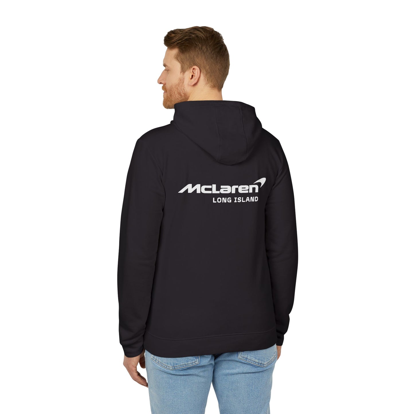 Adidas Long Island Sports Cars|McLaren Long Island Fleece Hoodie for Car Enthusiasts