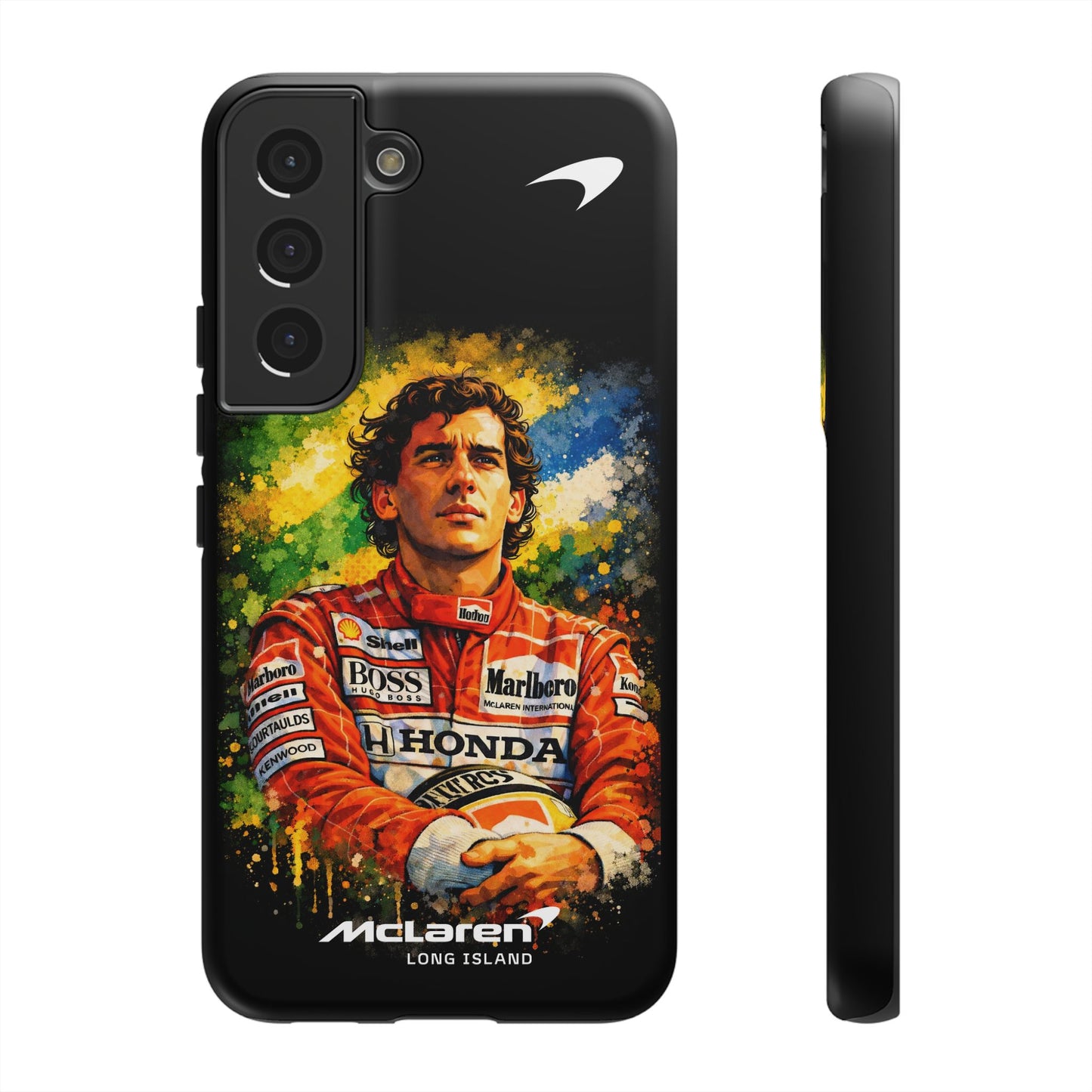 McLaren Long Island "Always Senna" Ayrton Senna Inspired Impact-Resistant Phone Case | Durable Protection for Car Enthusiasts