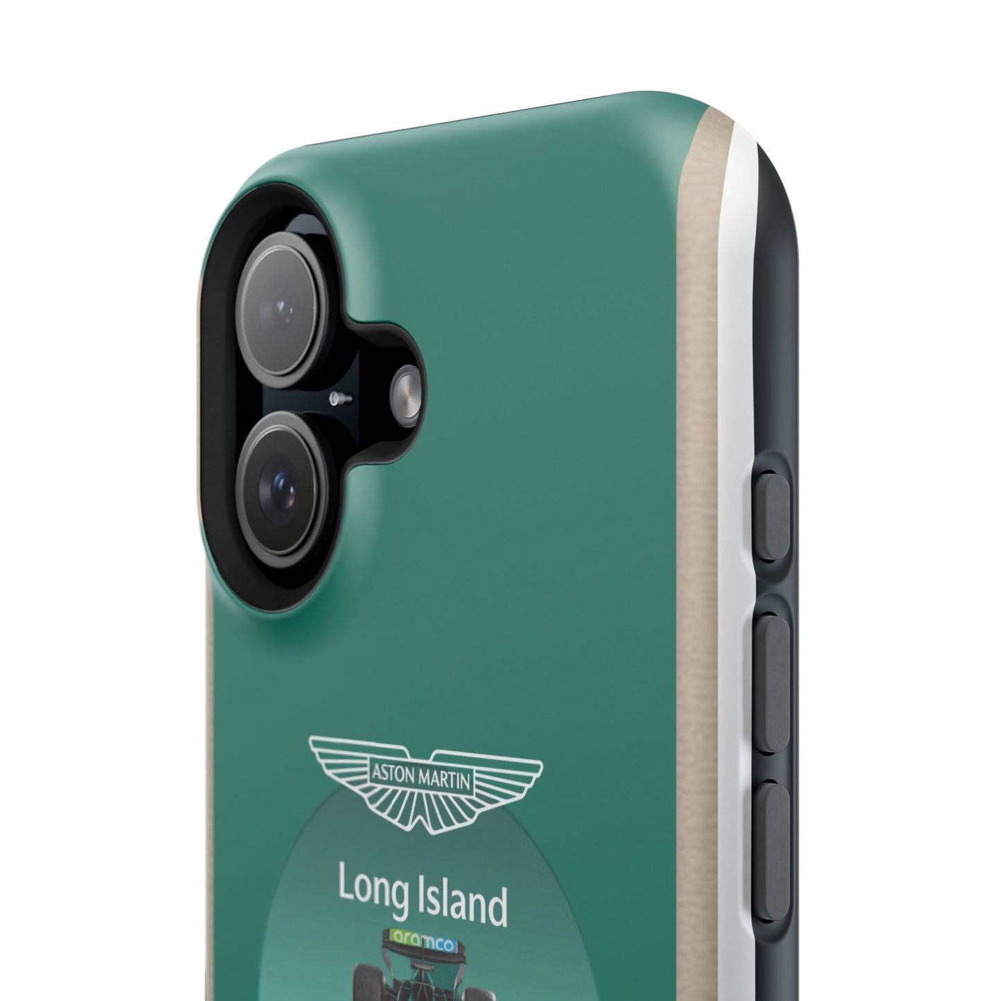 Aston Martin Long Island Formula 1 inspired Impact-Resistant Phone Case - Sleek & Stylish