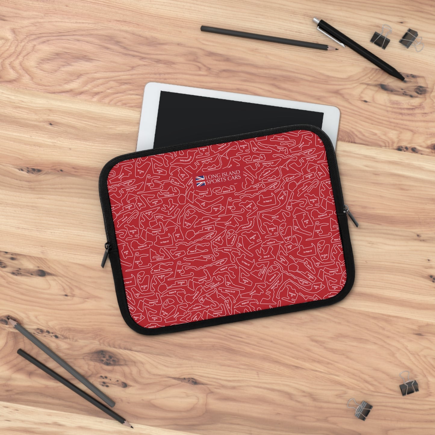 Long Island Sports Cars | F1 Racetrack Laptop Sleeve