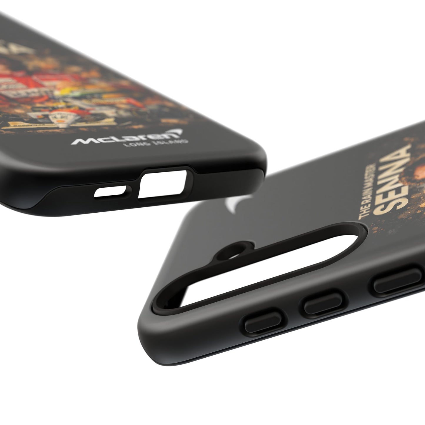 McLaren Long Island “The Rain Master” Ayrton Senna Inspired Impact-Resistant Phone Case | Durable Protection for Car Enthusiasts