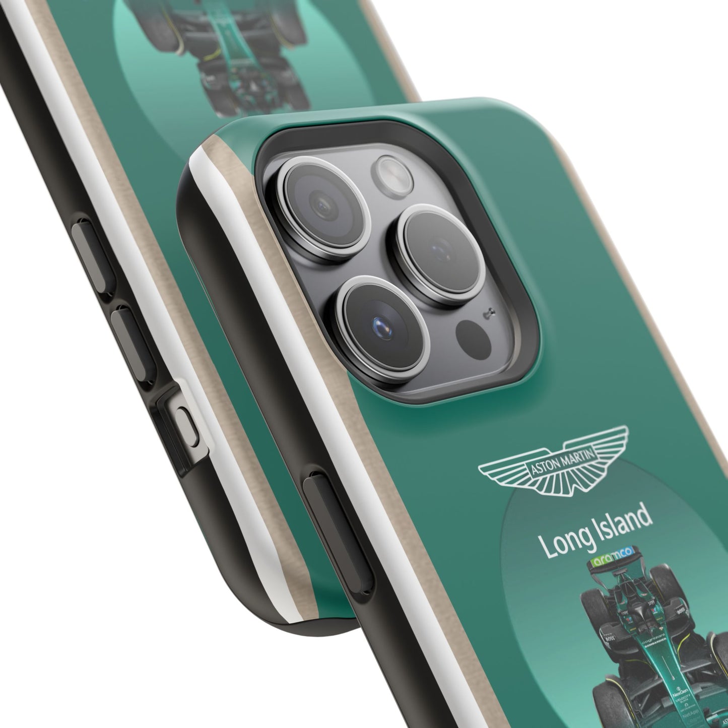 Aston Martin Long Island Formula 1 inspired Impact-Resistant Phone Case - Sleek & Stylish