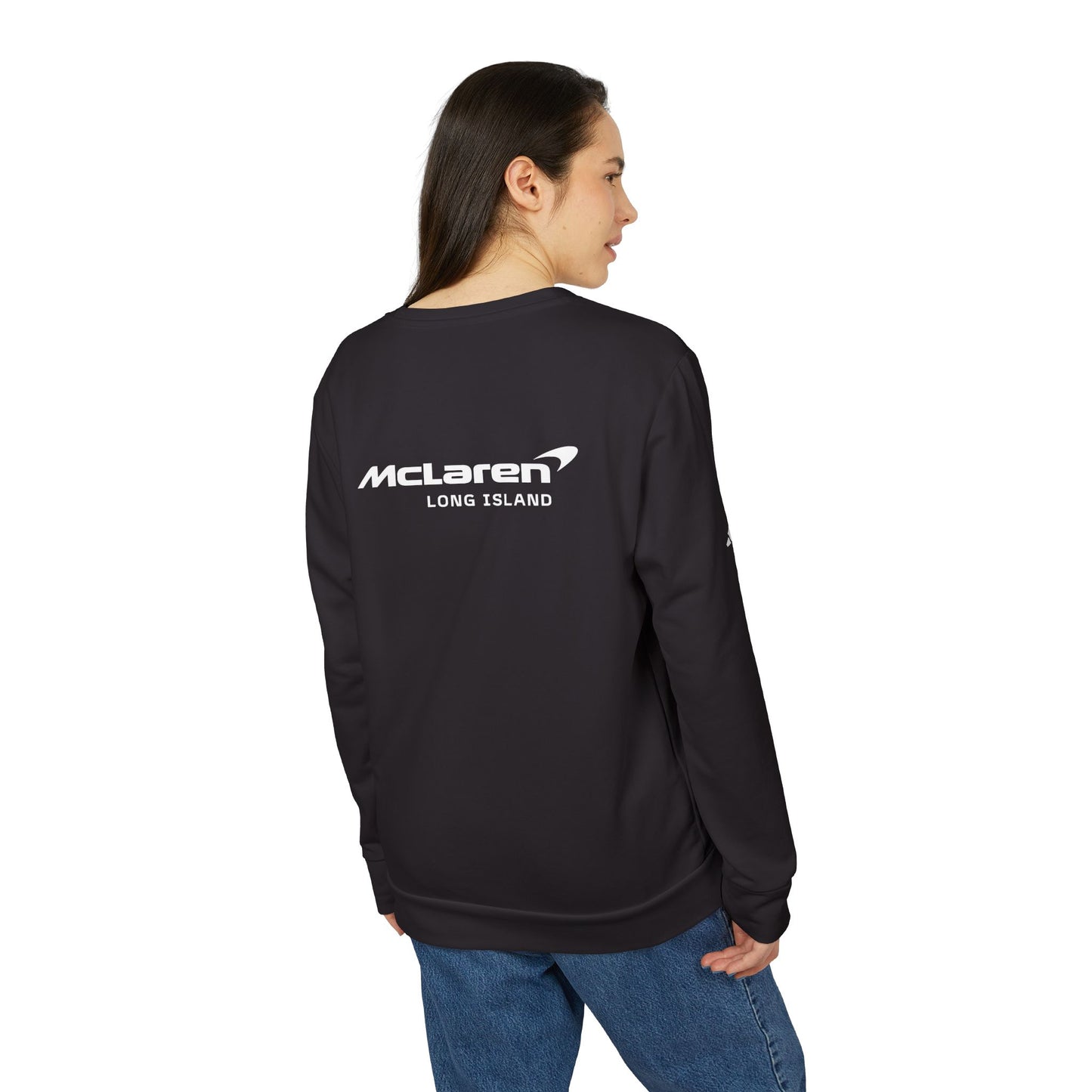 Adidas | Long Island Sports Cars | McLaren Long Island Unisex Fleece Crewneck Sweatshirt