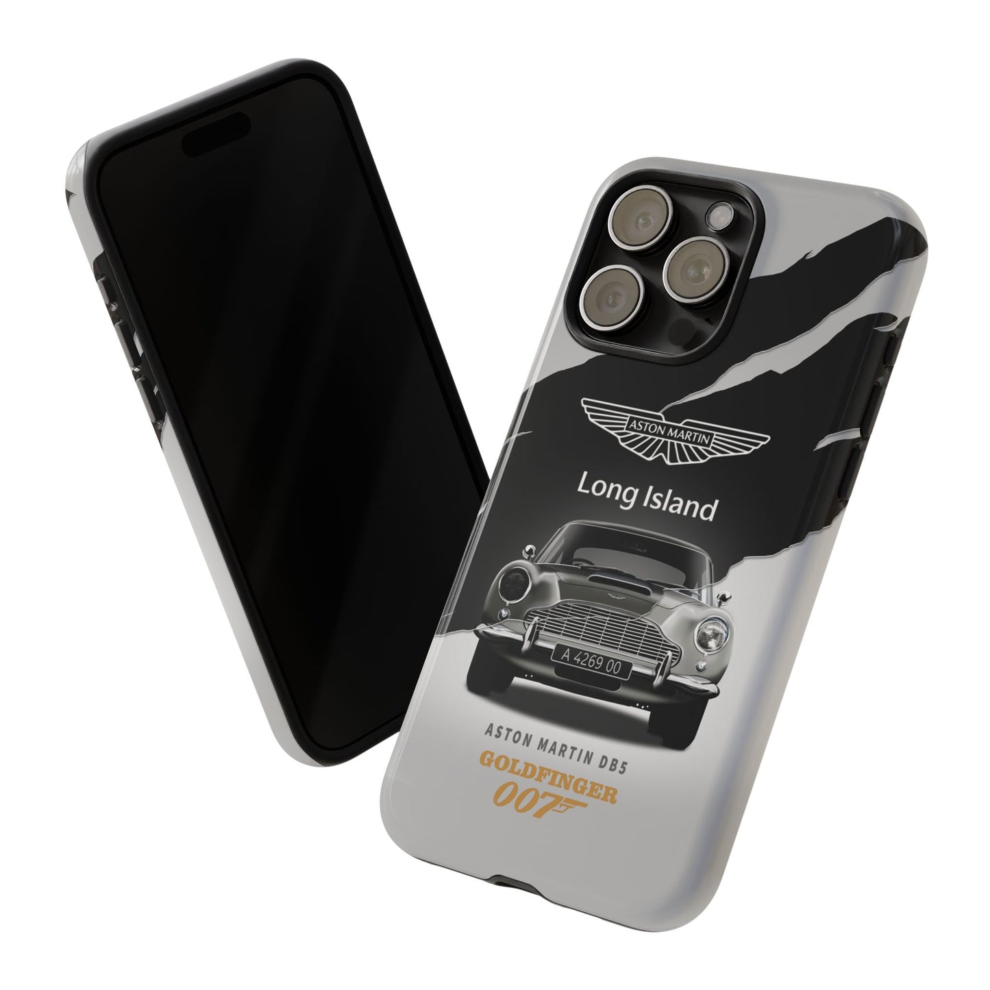 Aston Martin Long Island Phone Case Aston Martin DB5 Goldfinger 007 inspired Phone case (iPhone 8-17)
