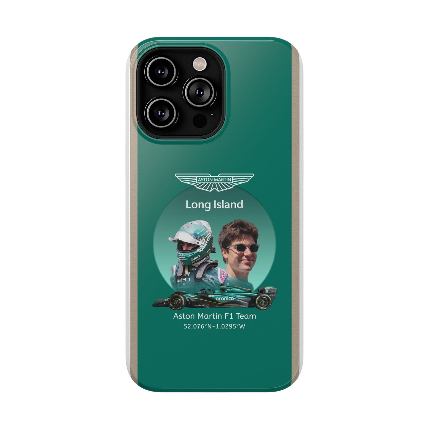 Aston Martin Long Island F1 inspired Lance Stroll Impact-Resistant Phone Case - Sleek & Stylish