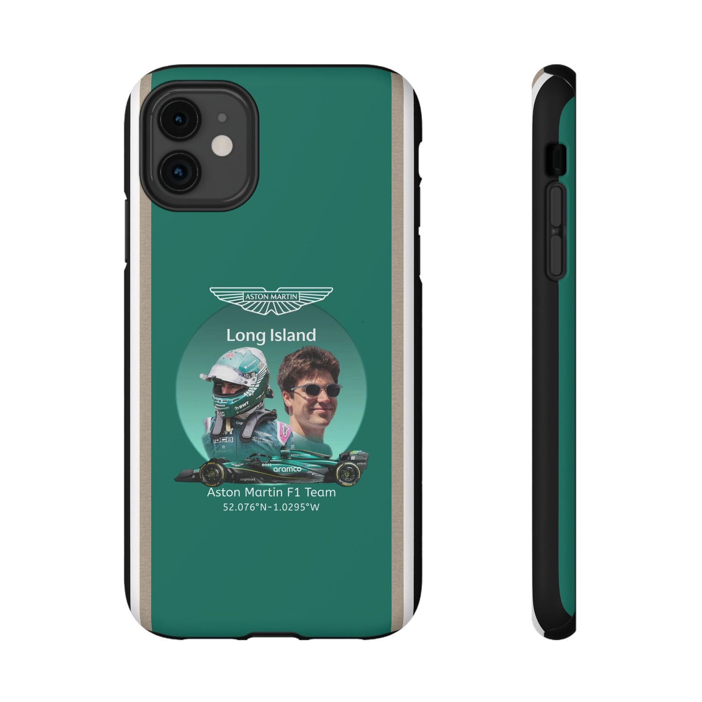 Aston Martin Long Island F1 inspired Lance Stroll Impact-Resistant Phone Case - Sleek & Stylish