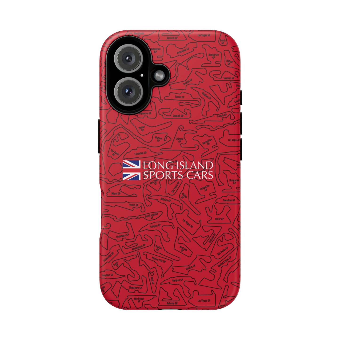 Long Island Sports Cars F1 race Track Inspired Impact-Resistant Phone Case