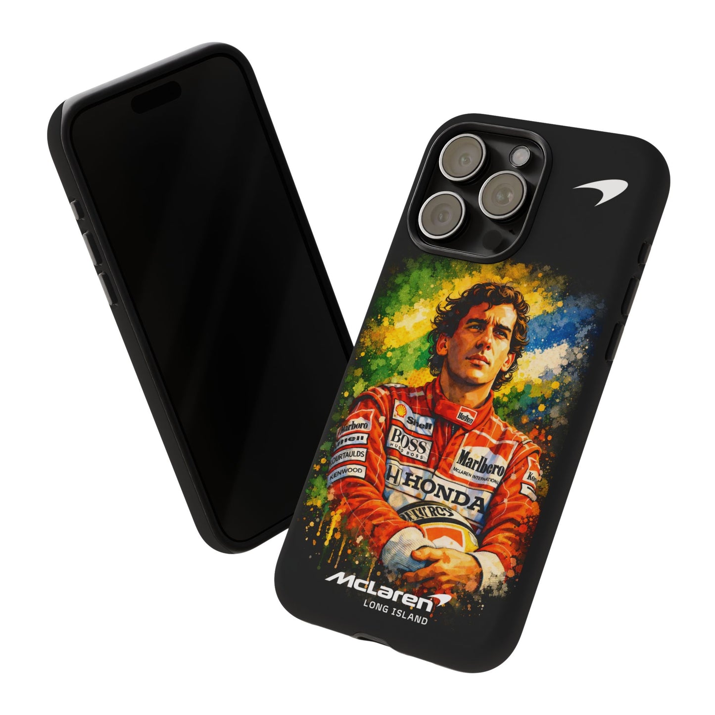 McLaren Long Island "Always Senna" Ayrton Senna Inspired Impact-Resistant Phone Case | Durable Protection for Car Enthusiasts