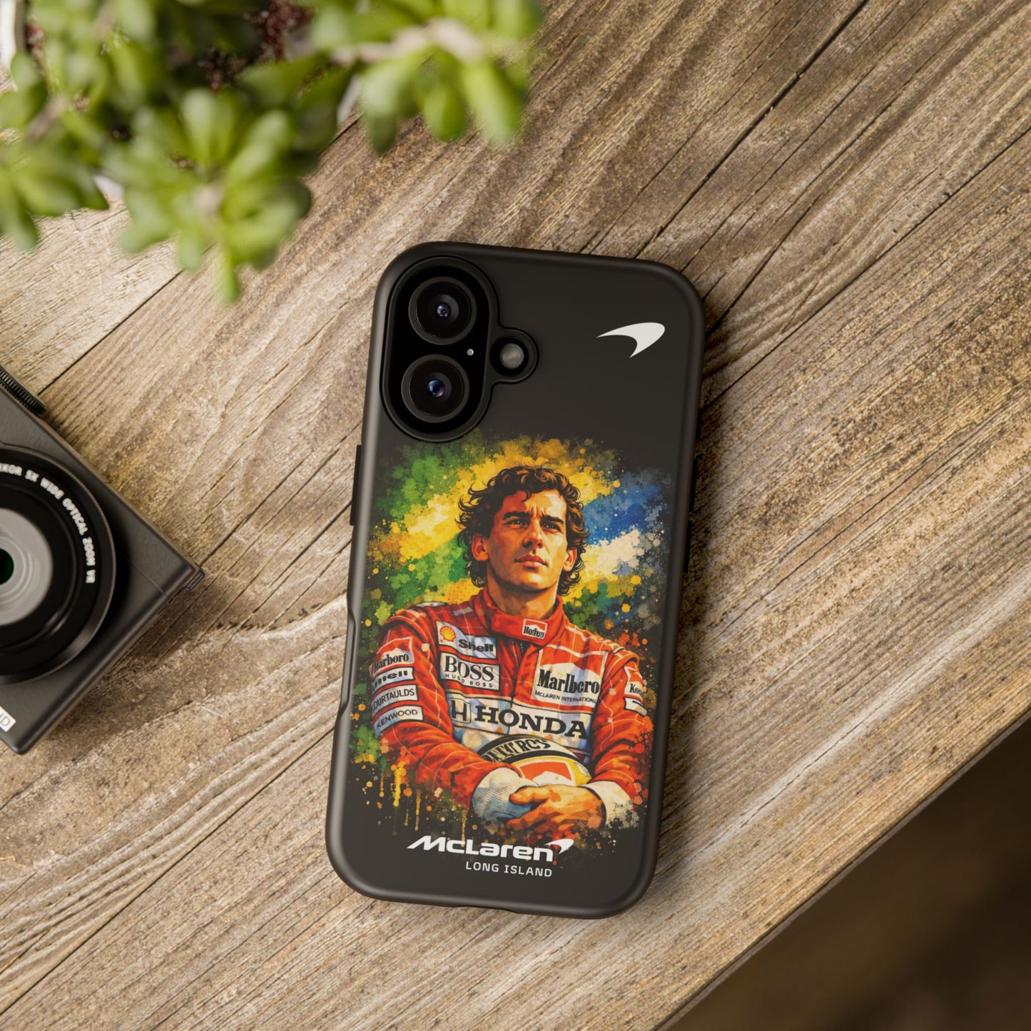 McLaren Long Island "Always Senna" Ayrton Senna Inspired Impact-Resistant Phone Case | Durable Protection for Car Enthusiasts