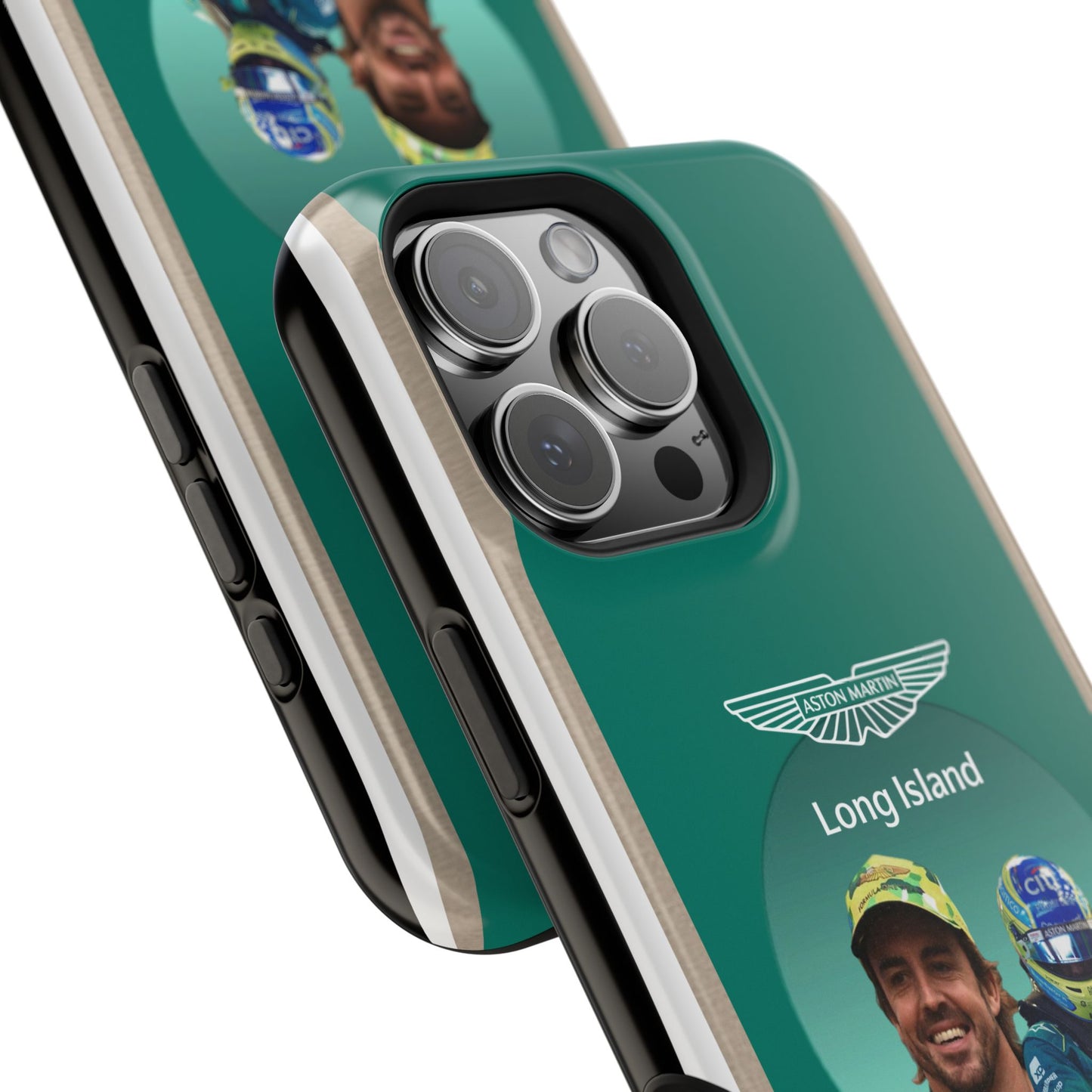 Aston Martin Long Island F1 inspired Fernando Alonso Impact-Resistant Phone Case - Sleek & Stylish