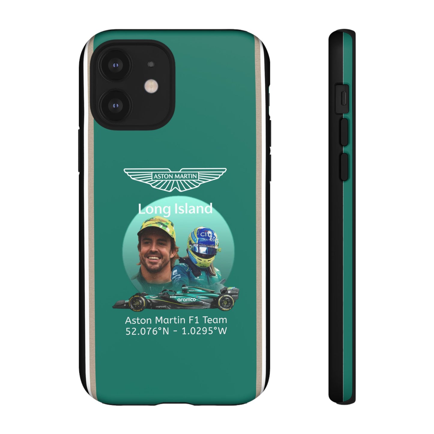 Aston Martin Long Island F1 inspired Fernando Alonso Impact-Resistant Phone Case - Sleek & Stylish