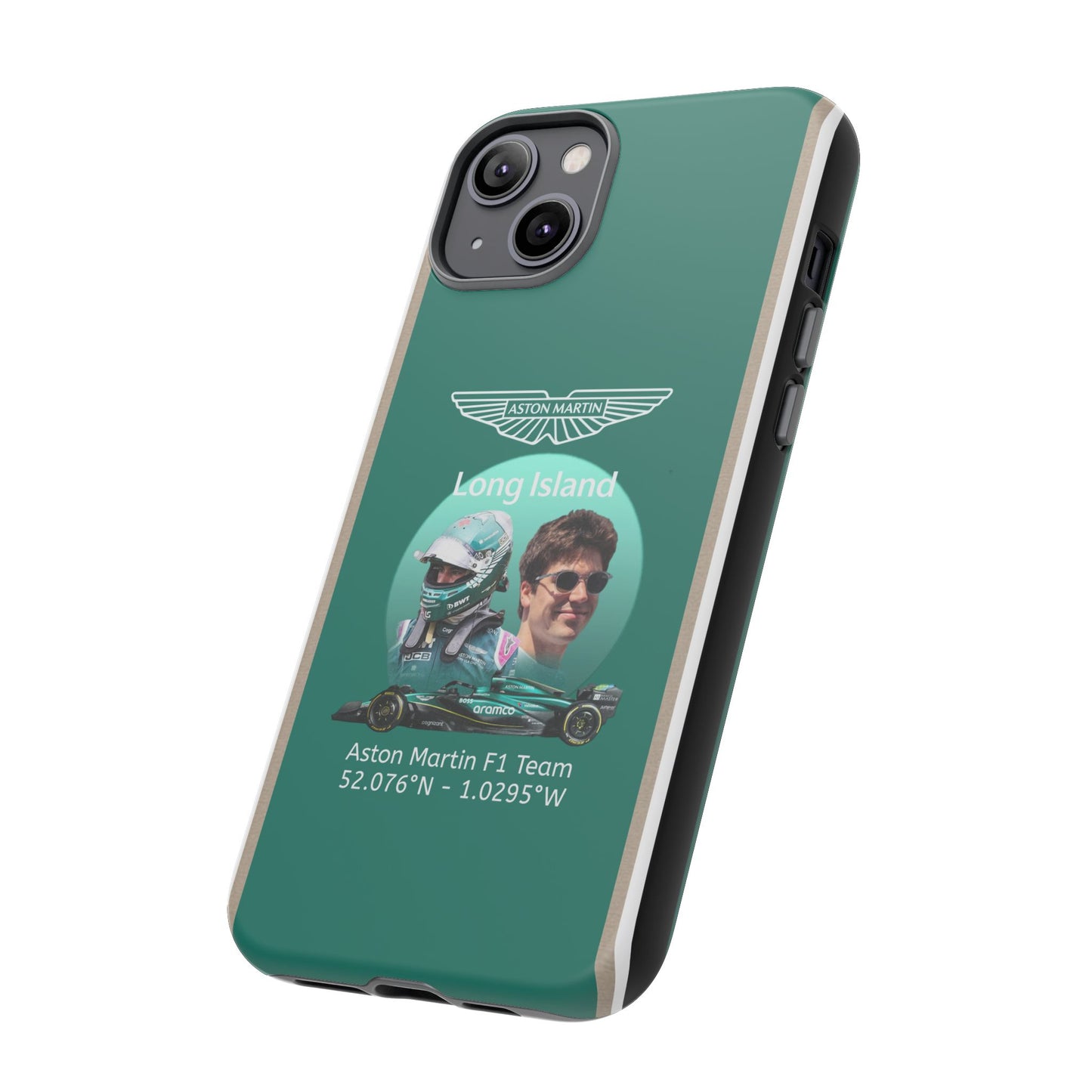Aston Martin Long Island F1 inspired Lance Stroll Impact-Resistant Phone Case - Sleek & Stylish