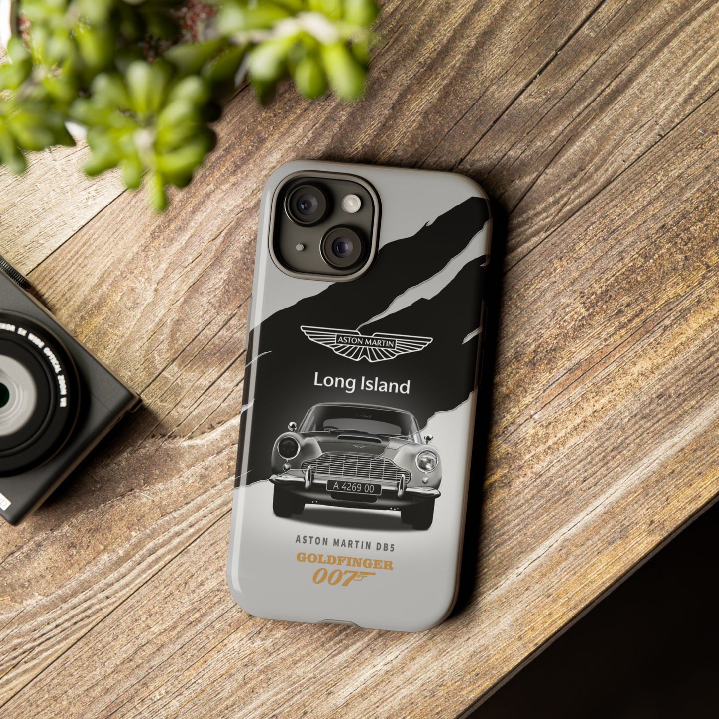 Aston Martin Long Island Phone Case Aston Martin DB5 Goldfinger 007 inspired Phone case (iPhone 8-17)