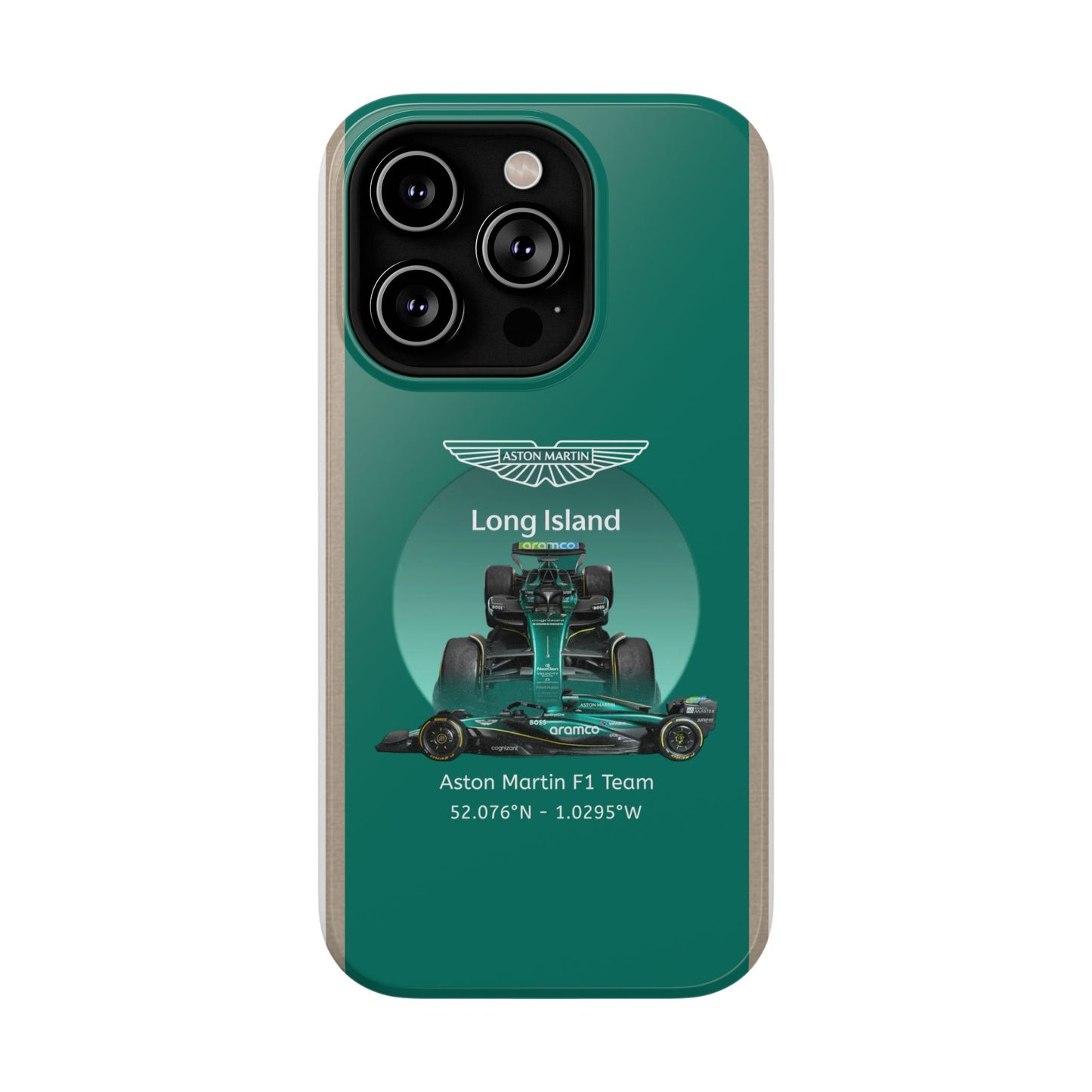 Aston Martin Long Island Formula 1 inspired Impact-Resistant Phone Case - Sleek & Stylish