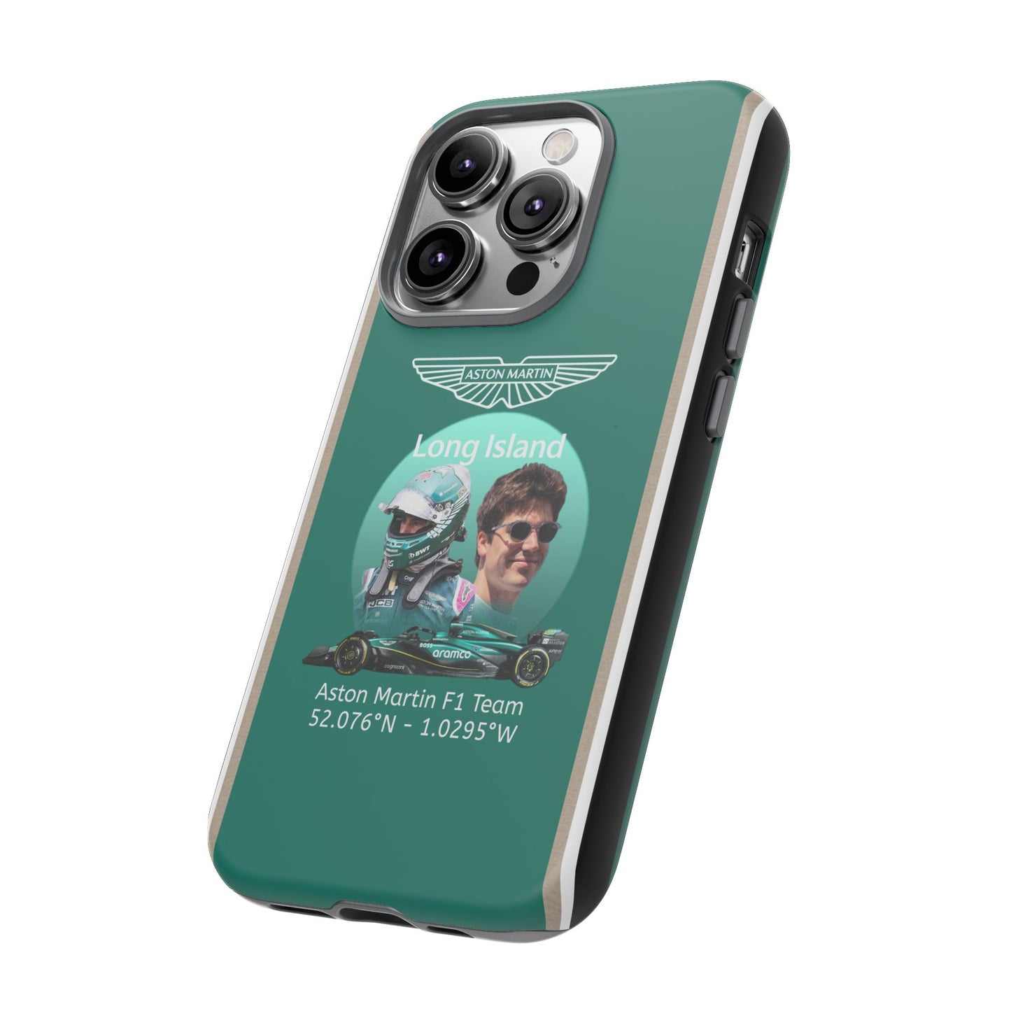 Aston Martin Long Island F1 inspired Lance Stroll Impact-Resistant Phone Case - Sleek & Stylish