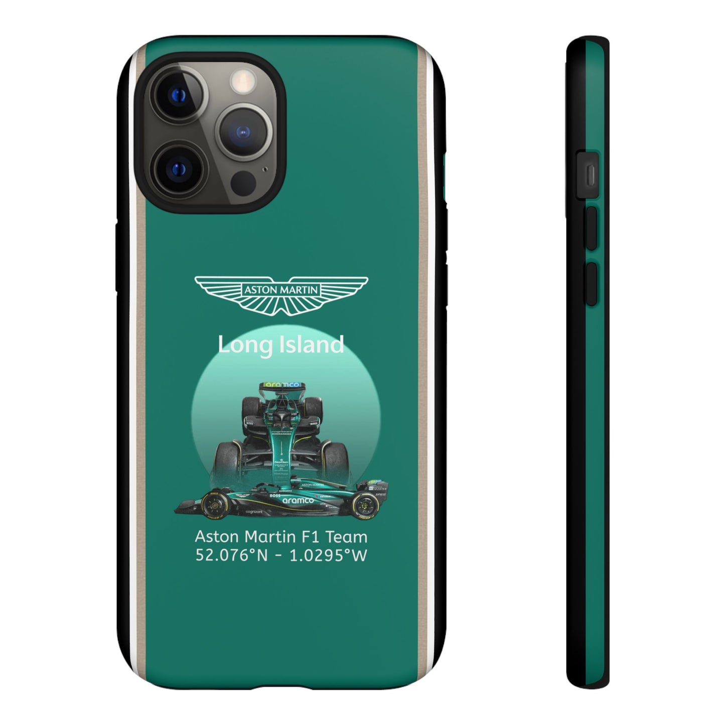 Aston Martin Long Island Formula 1 inspired Impact-Resistant Phone Case - Sleek & Stylish