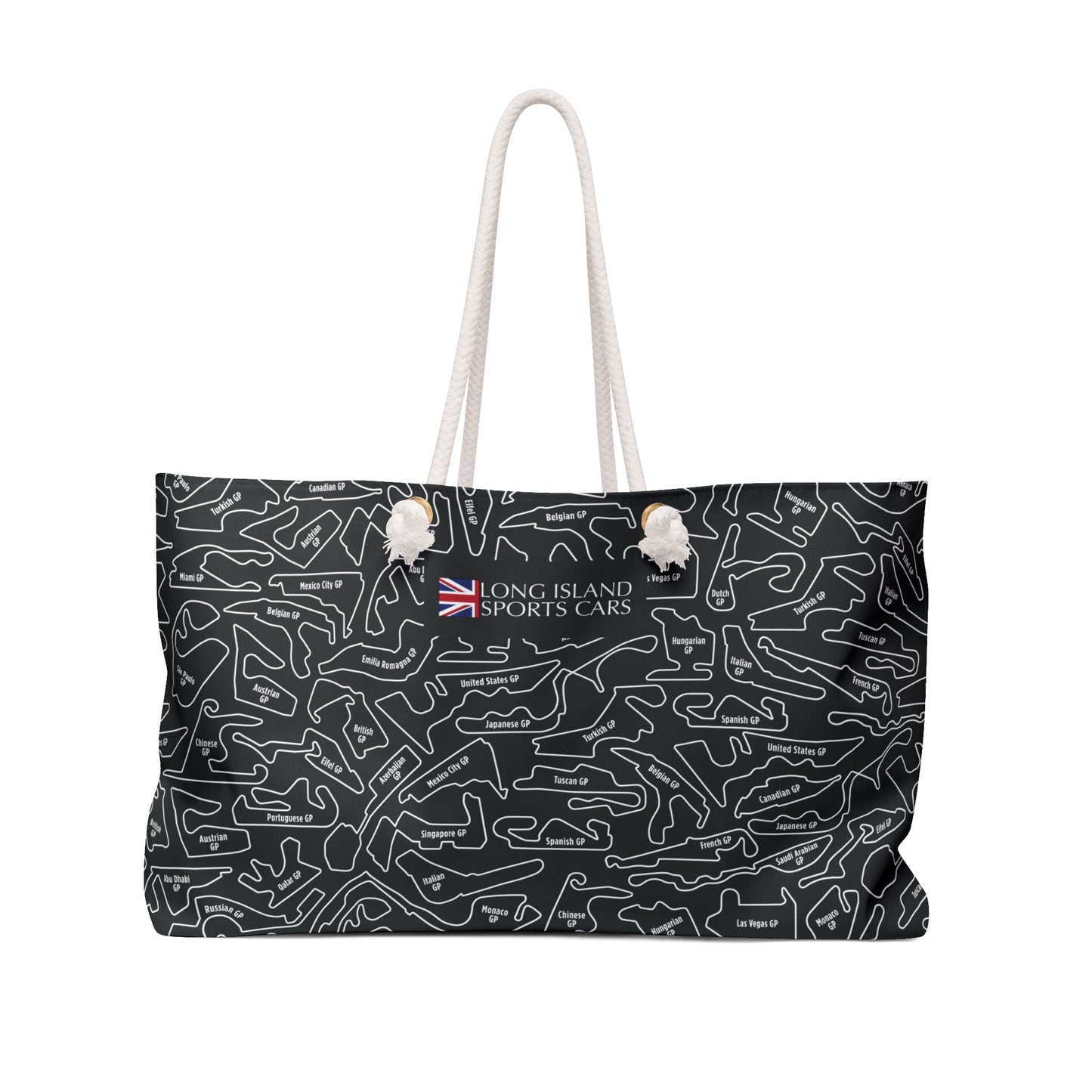 Long Island Sports Cars F1 Racetrack Stylish Weekender Bag