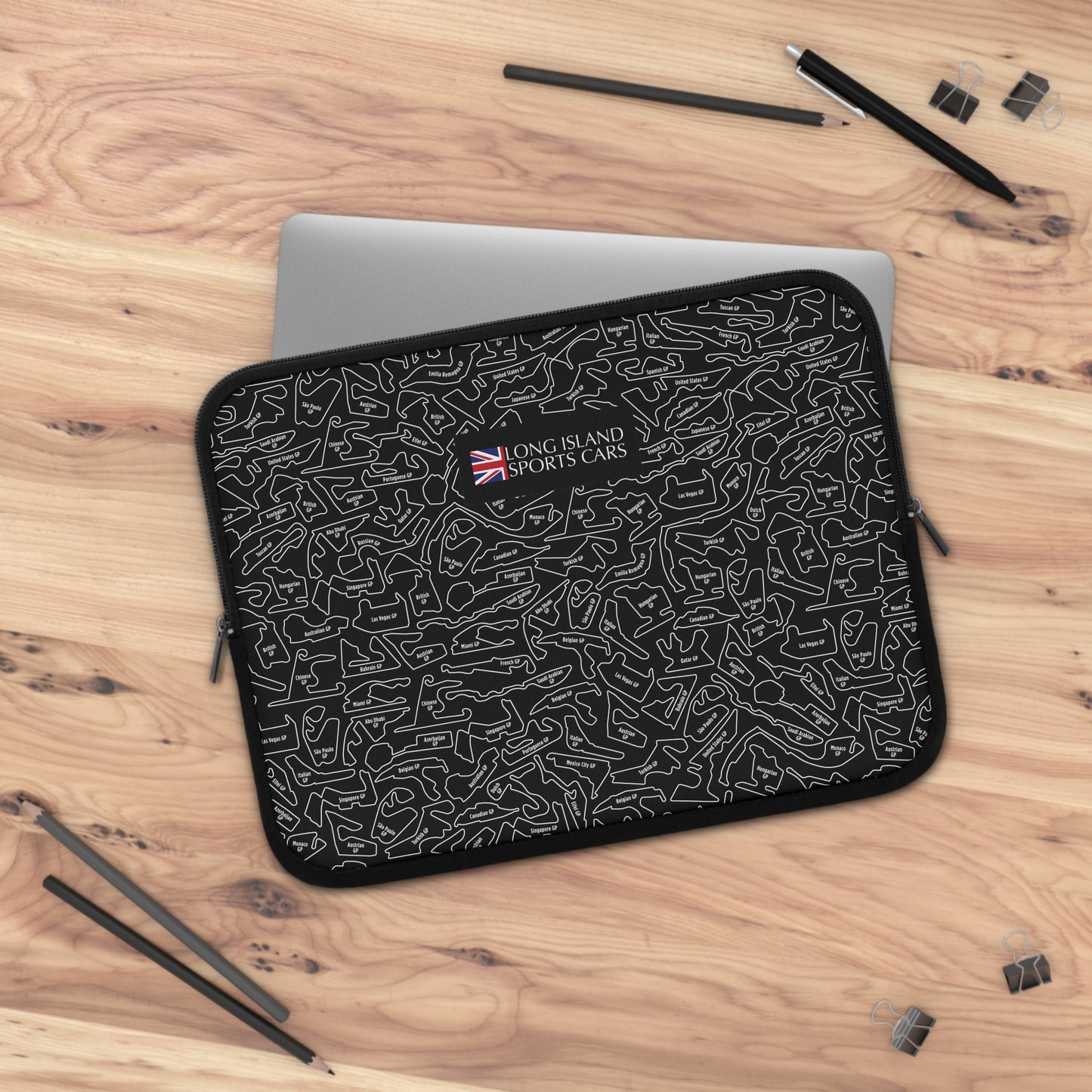 Long Island Sports Cars F1 Racetrack Laptop Sleeve