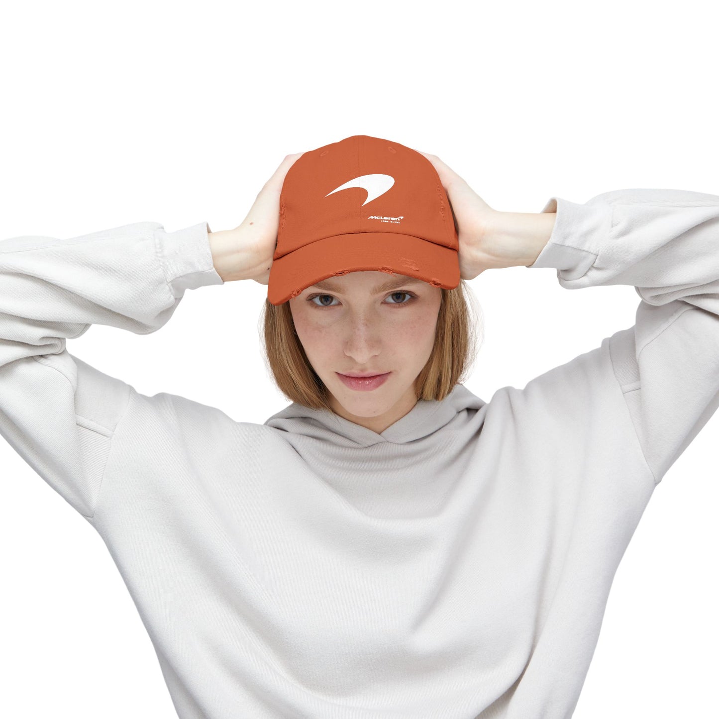 McLaren Long Island / Speedmark Unisex Distressed Cap / O/W