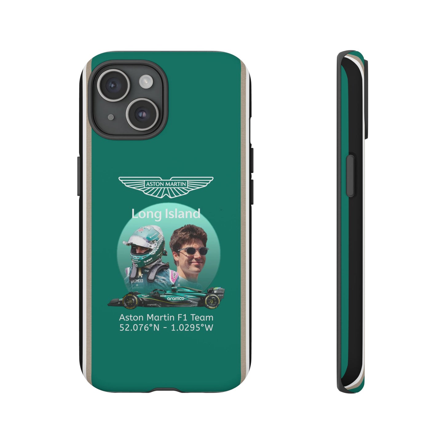 Aston Martin Long Island F1 inspired Lance Stroll Impact-Resistant Phone Case - Sleek & Stylish