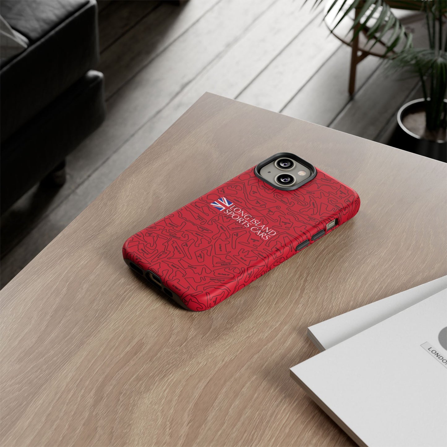 Long Island Sports Cars F1 race Track Inspired Impact-Resistant Phone Case