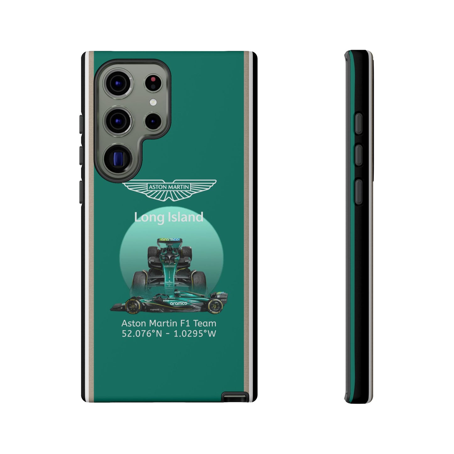 Aston Martin Long Island Formula 1 inspired Impact-Resistant Phone Case - Sleek & Stylish
