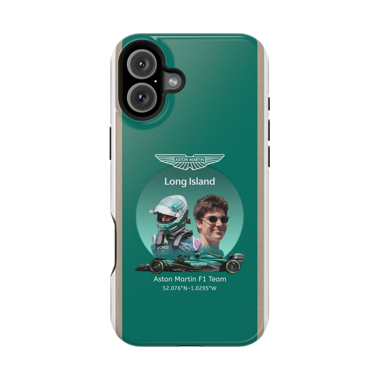 Aston Martin Long Island F1 inspired Lance Stroll Impact-Resistant Phone Case - Sleek & Stylish