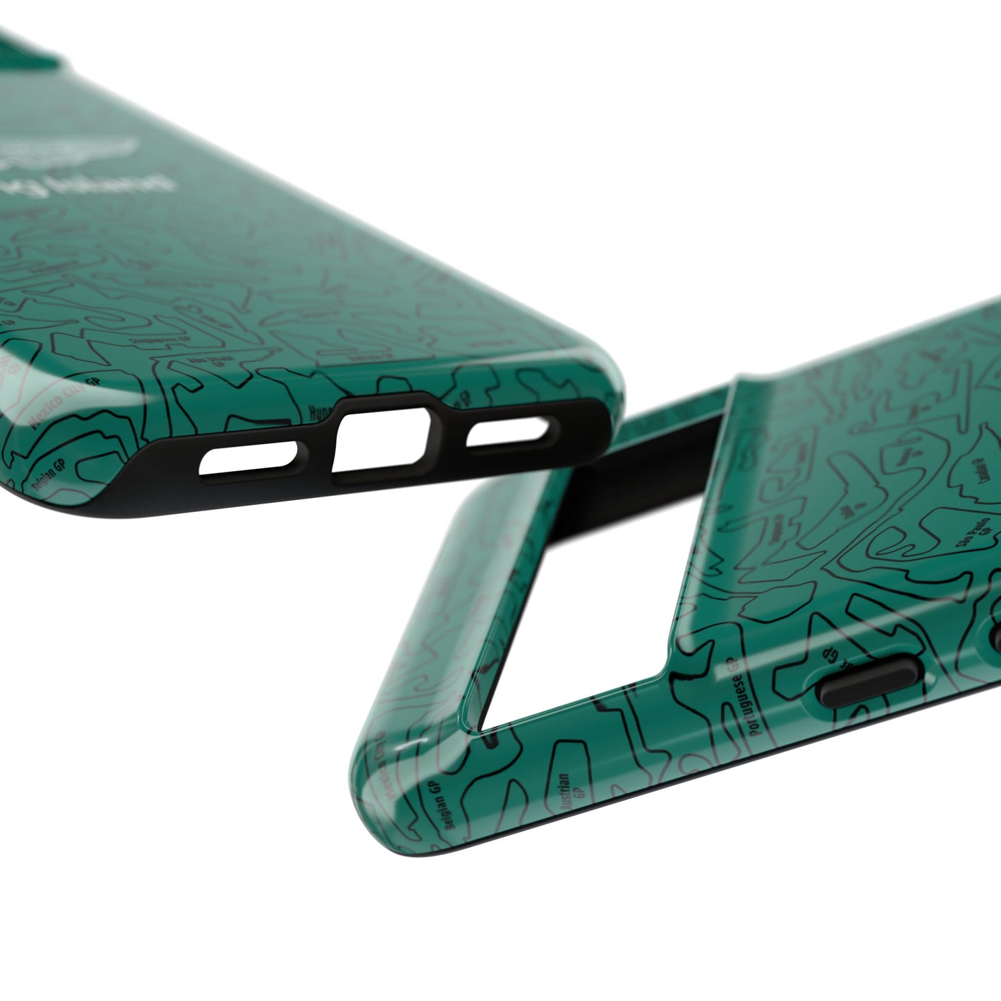 Aston Martin Long Island F1 race Track Inspired Impact-Resistant Phone Case