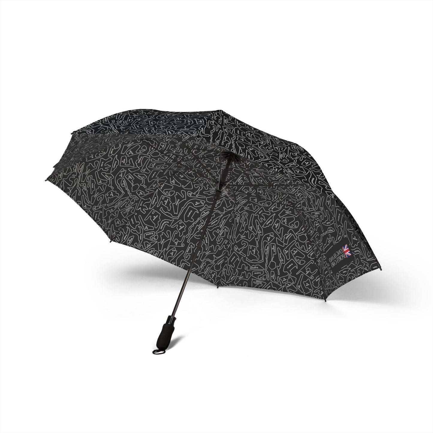 Long Island Sports Cars Compact Foldable Semi‑Automatic Travel Umbrella