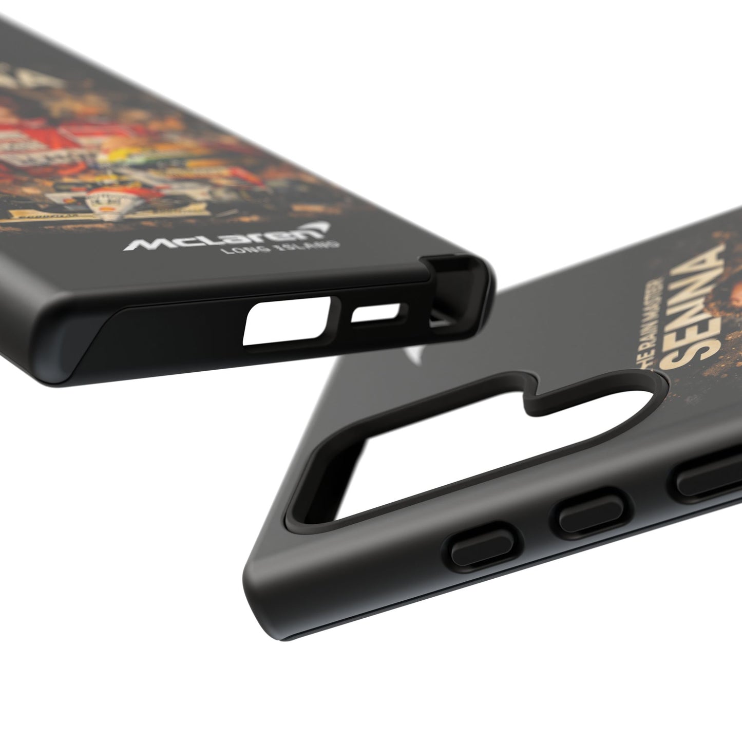 McLaren Long Island “The Rain Master” Ayrton Senna Inspired Impact-Resistant Phone Case | Durable Protection for Car Enthusiasts