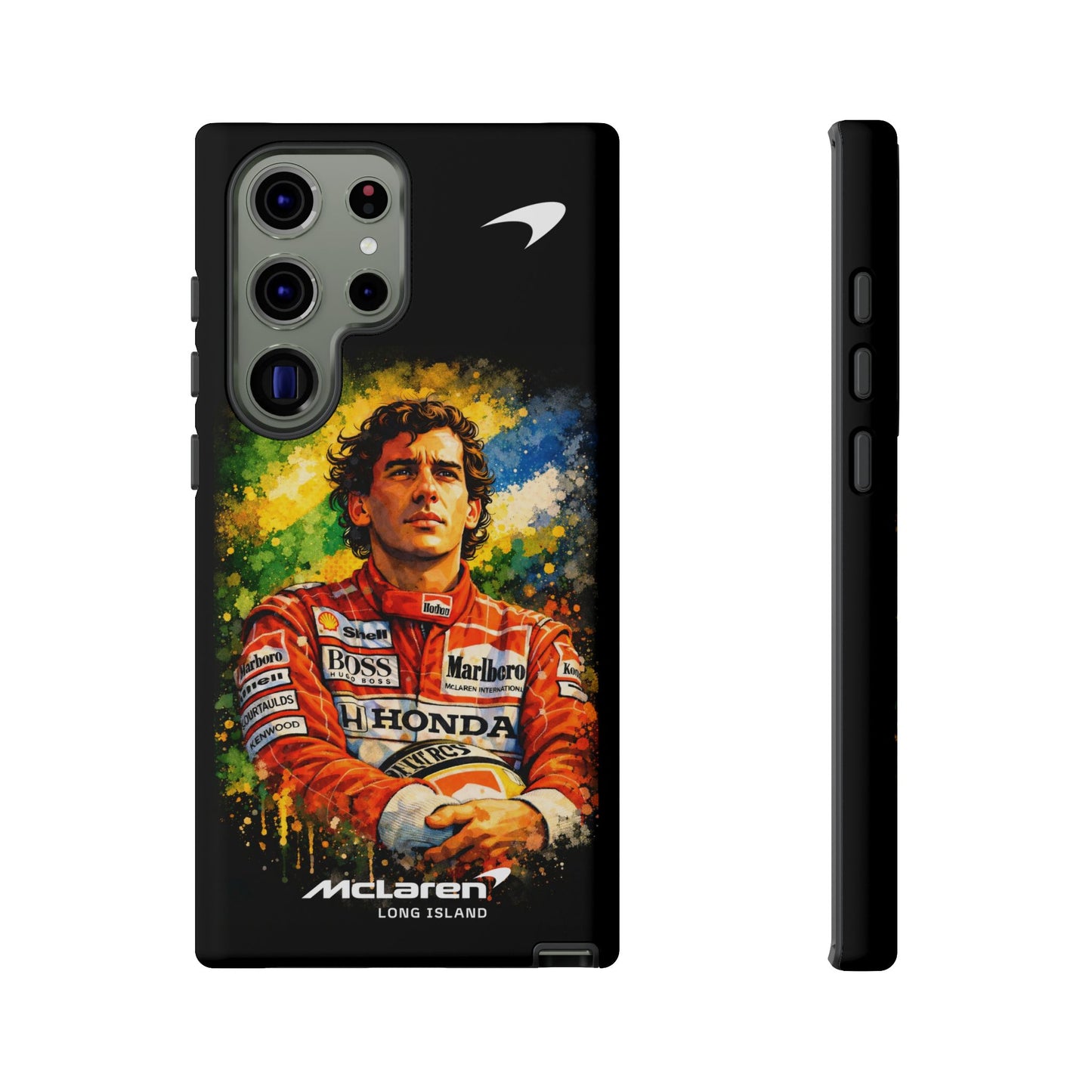 McLaren Long Island "Always Senna" Ayrton Senna Inspired Impact-Resistant Phone Case | Durable Protection for Car Enthusiasts