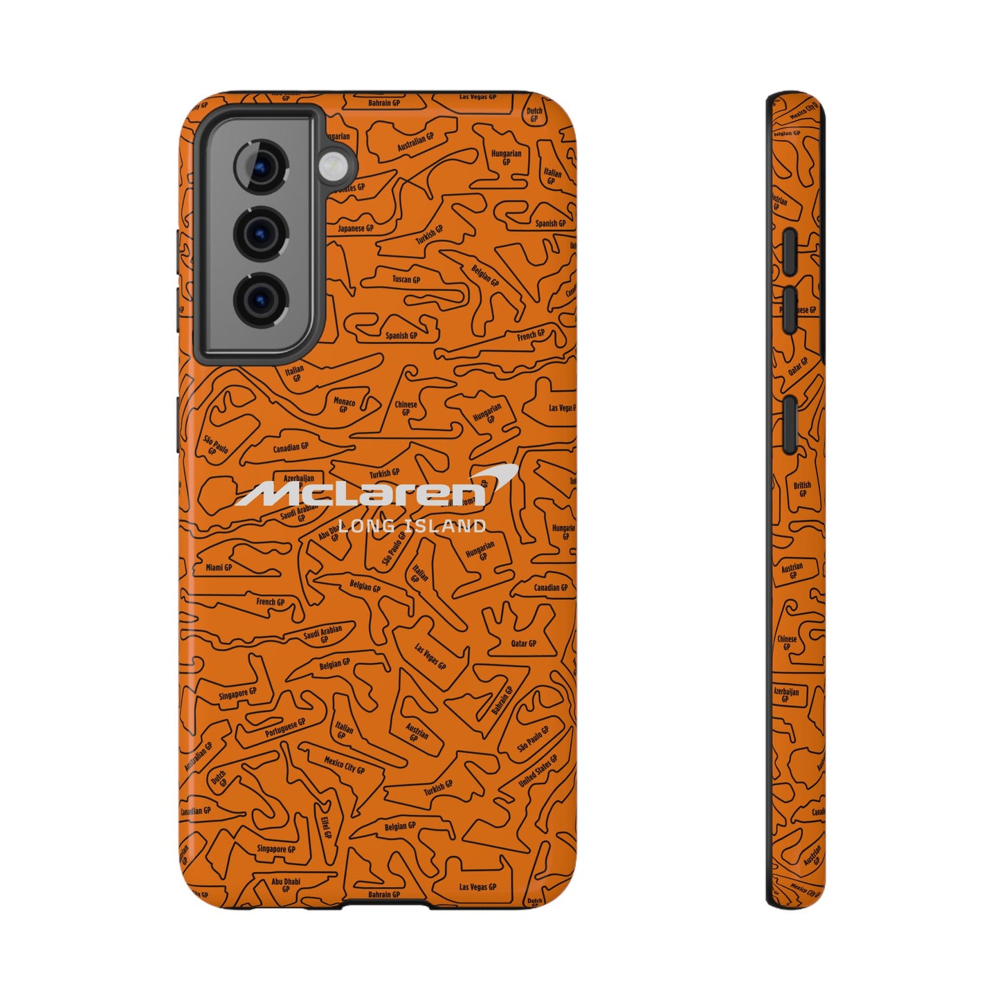 McLaren Long Island F1 race Track Inspired Impact-Resistant Phone Case