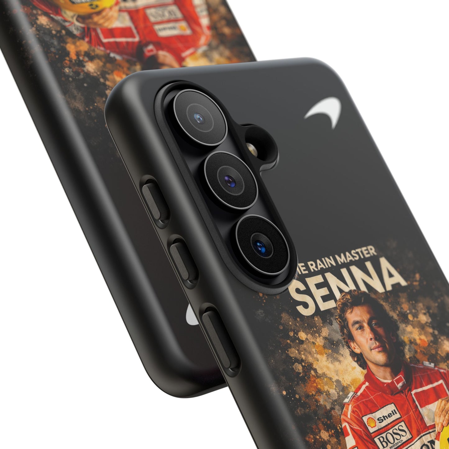 McLaren Long Island “The Rain Master” Ayrton Senna Inspired Impact-Resistant Phone Case | Durable Protection for Car Enthusiasts