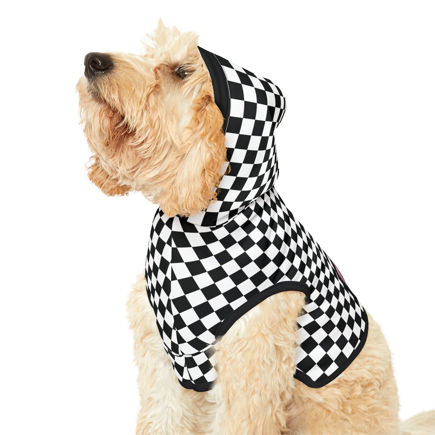 Long Island Sports Cars Checkered Pet Hoodie