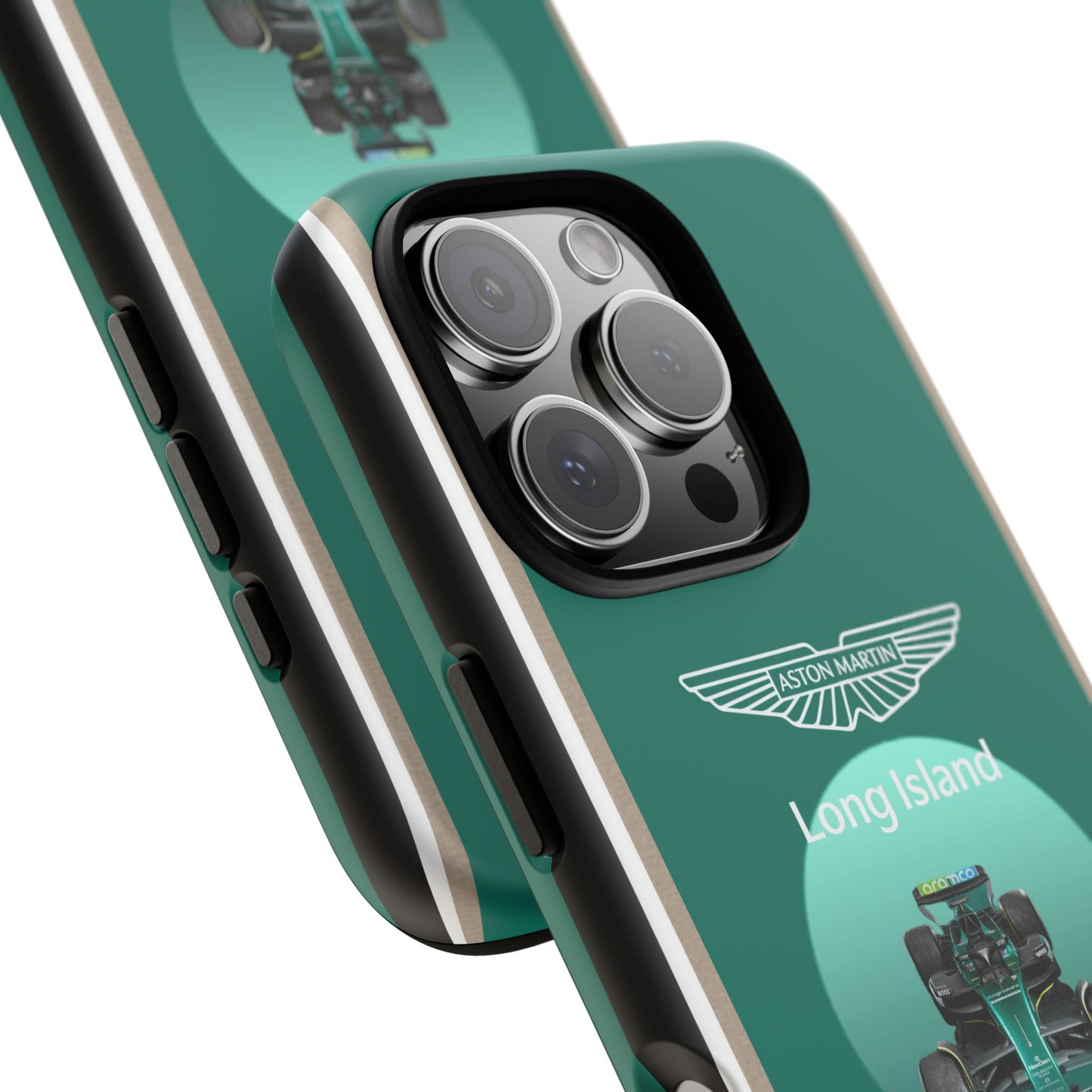 Aston Martin Long Island Formula 1 inspired Impact-Resistant Phone Case - Sleek & Stylish