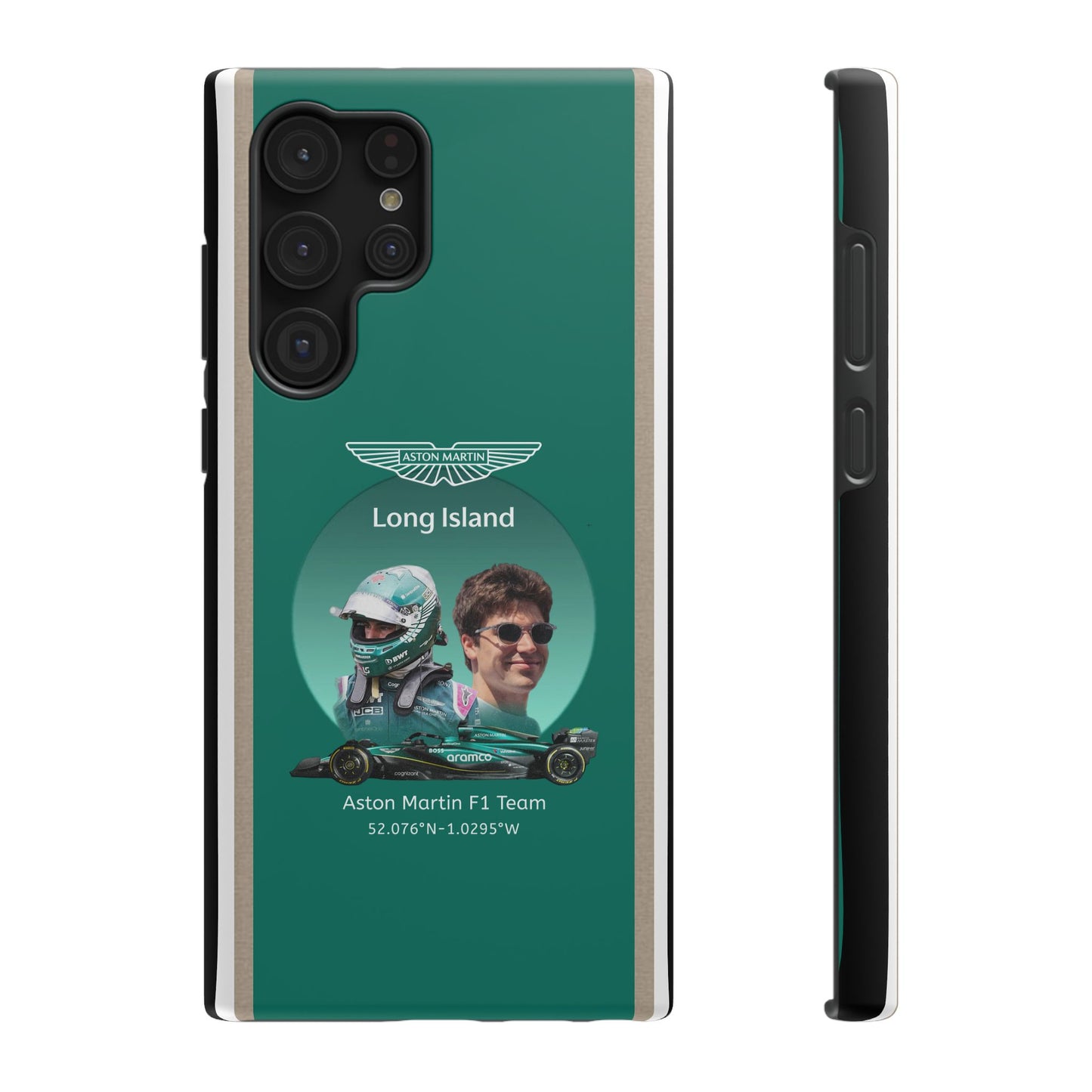 Aston Martin Long Island F1 inspired Lance Stroll Impact-Resistant Phone Case - Sleek & Stylish