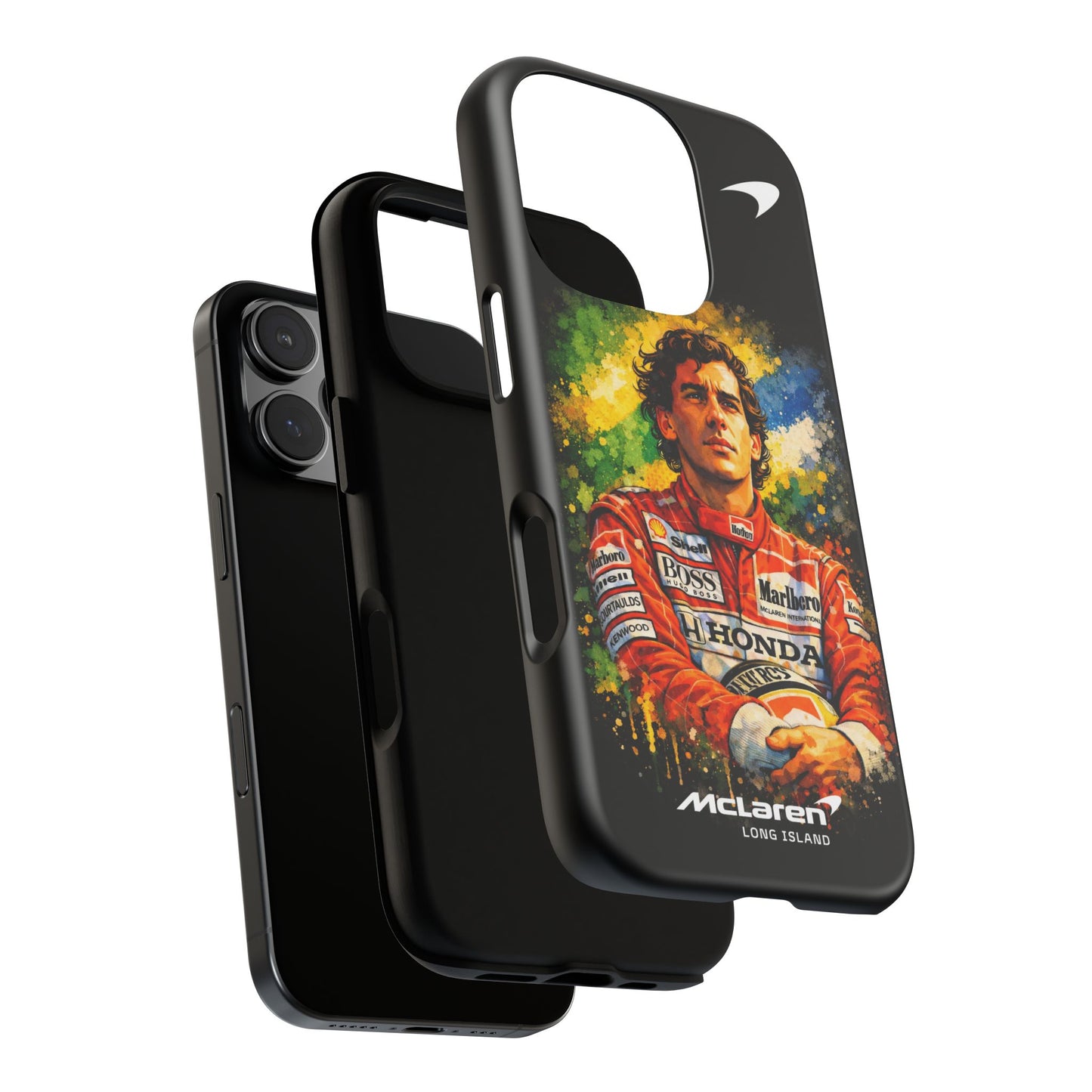 McLaren Long Island "Always Senna" Ayrton Senna Inspired Impact-Resistant Phone Case | Durable Protection for Car Enthusiasts