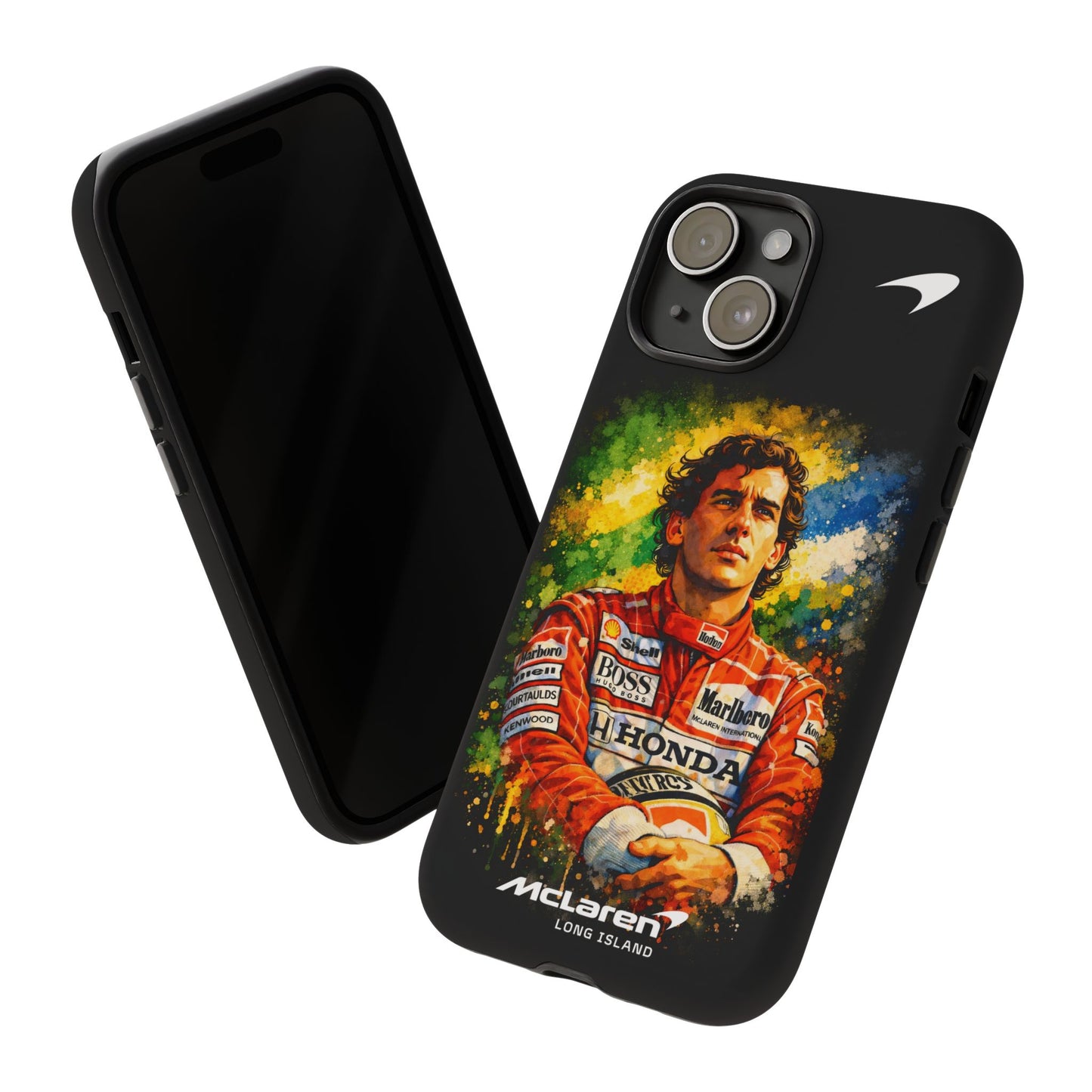 McLaren Long Island "Always Senna" Ayrton Senna Inspired Impact-Resistant Phone Case | Durable Protection for Car Enthusiasts