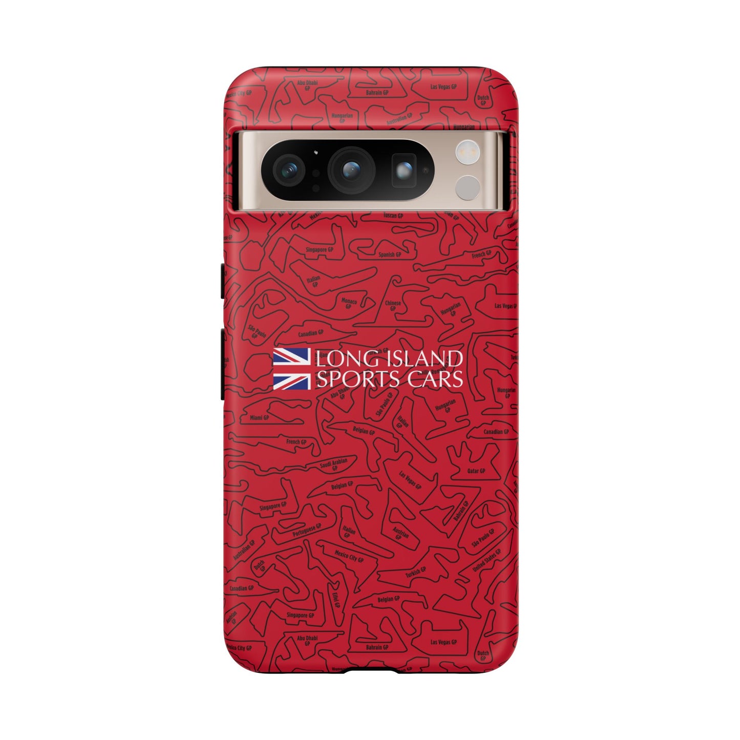 Long Island Sports Cars F1 race Track Inspired Impact-Resistant Phone Case
