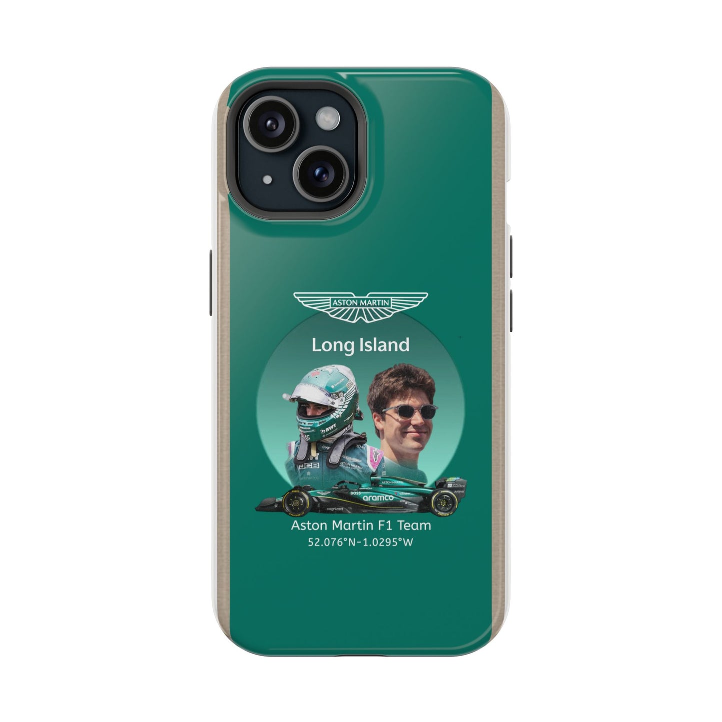 Aston Martin Long Island F1 inspired Lance Stroll Impact-Resistant Phone Case - Sleek & Stylish