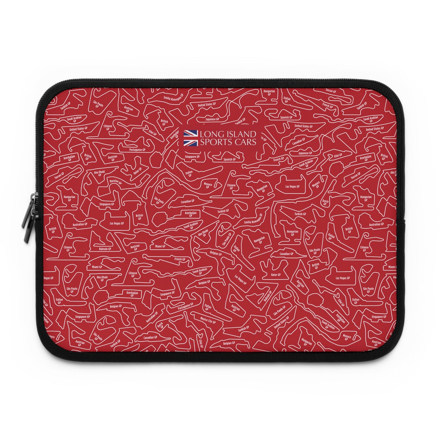 Long Island Sports Cars | F1 Racetrack Laptop Sleeve