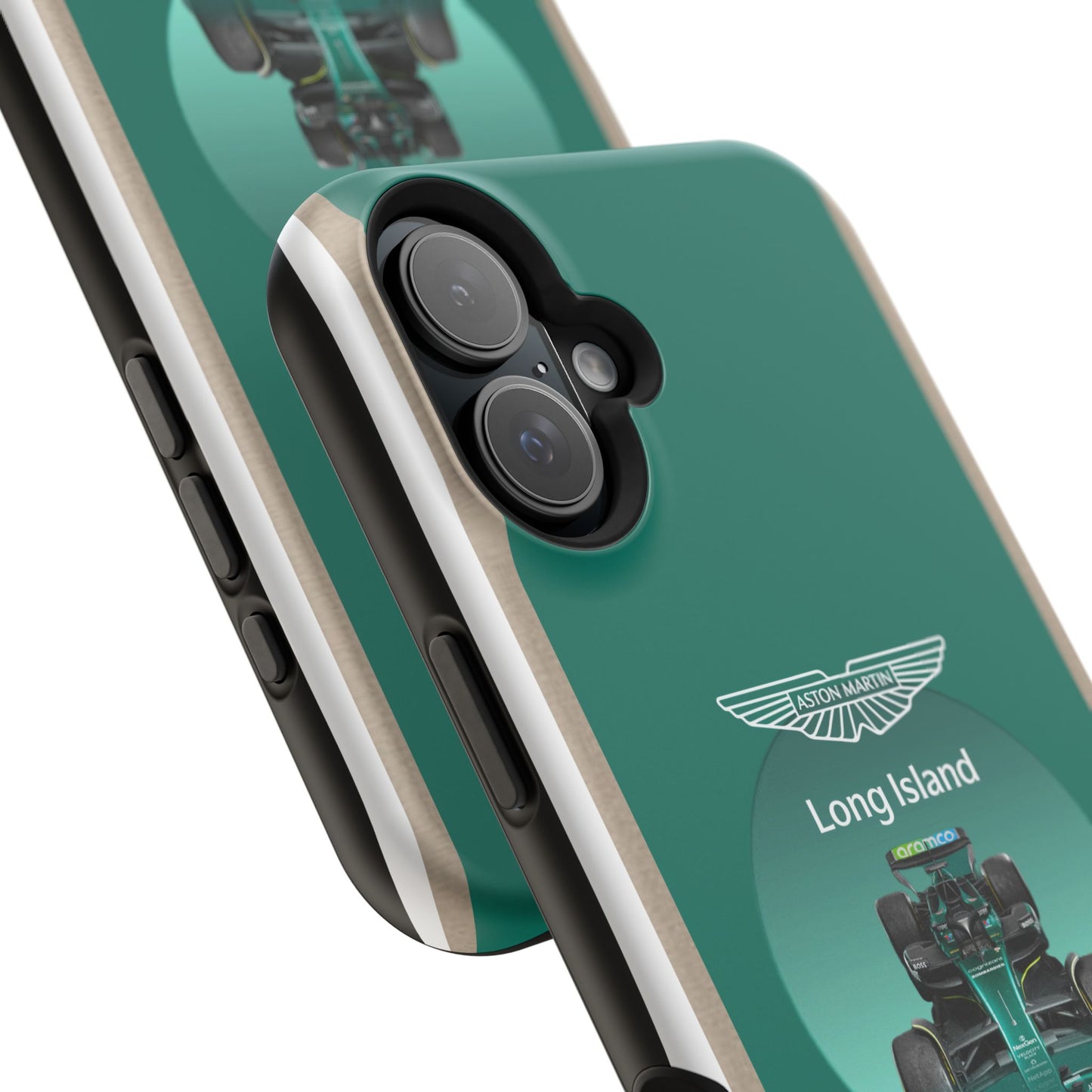 Aston Martin Long Island Formula 1 inspired Impact-Resistant Phone Case - Sleek & Stylish