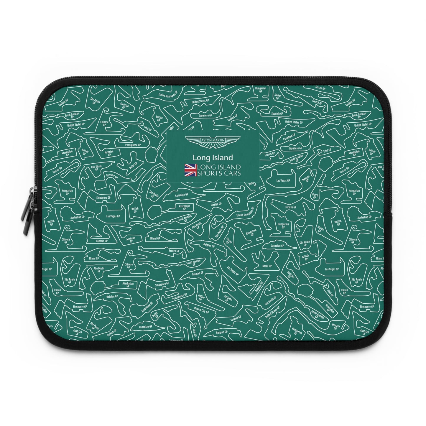 Aston Martin Long Island F1 Racetrack Laptop Sleeve